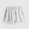 Jeansshorts mit Rüschen am Saum