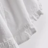 Jeansshorts mit Rüschen am Saum