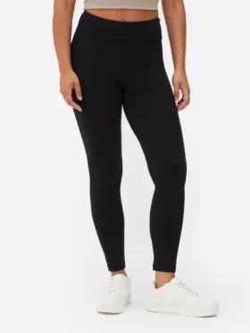 Jersey-Leggings mit hoher Taille