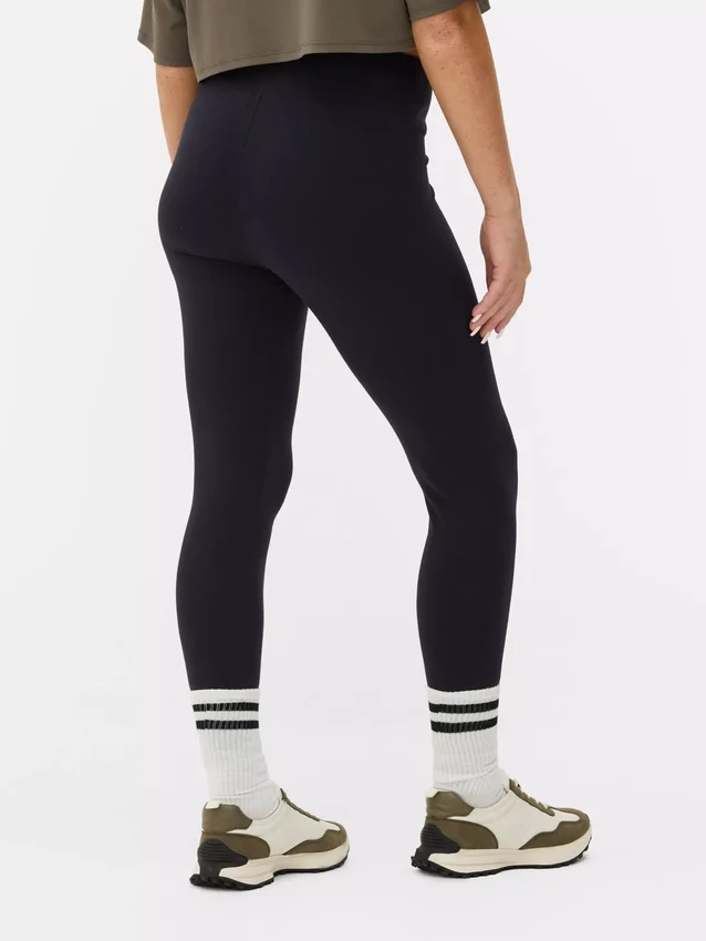 Jersey-Leggings mit hoher Taille