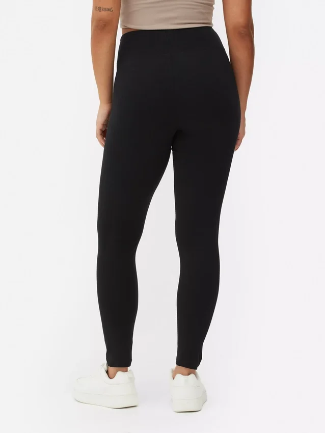 Jersey-Leggings mit hoher Taille
