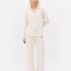 Jersey-Schlafanzug mit langen Ärmeln im Boyfriend-Stil