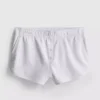 Jersey-Shorts mit Knopfdetails aus baumwollreichem Material