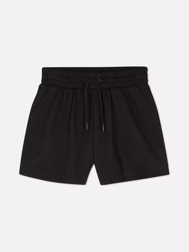 Jersey-Shorts mit Kordelzug