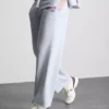 Jogginghose aus Baumwollmischung mit weitem Bein