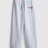 Jogginghose aus Baumwollmischung mit weitem Bein