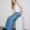 Jogginghose aus Denim mit geradem Bein