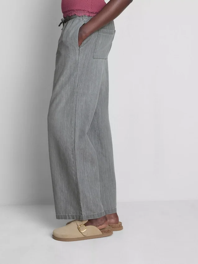 Jogginghose aus Denim mit geradem Bein