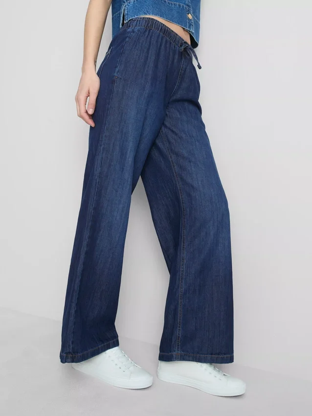 Jogginghose aus Denim mit geradem Bein