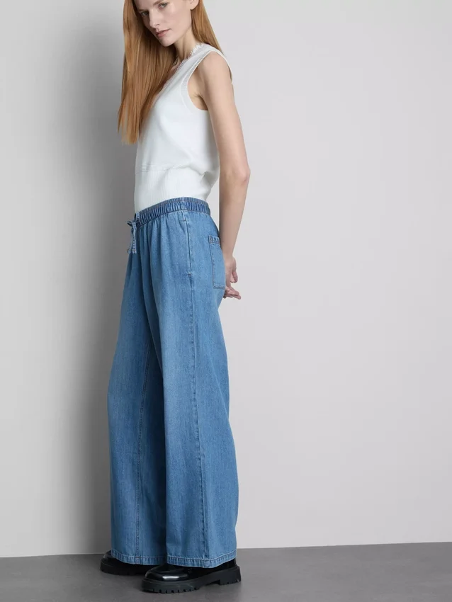 Jogginghose aus Denim mit geradem Bein