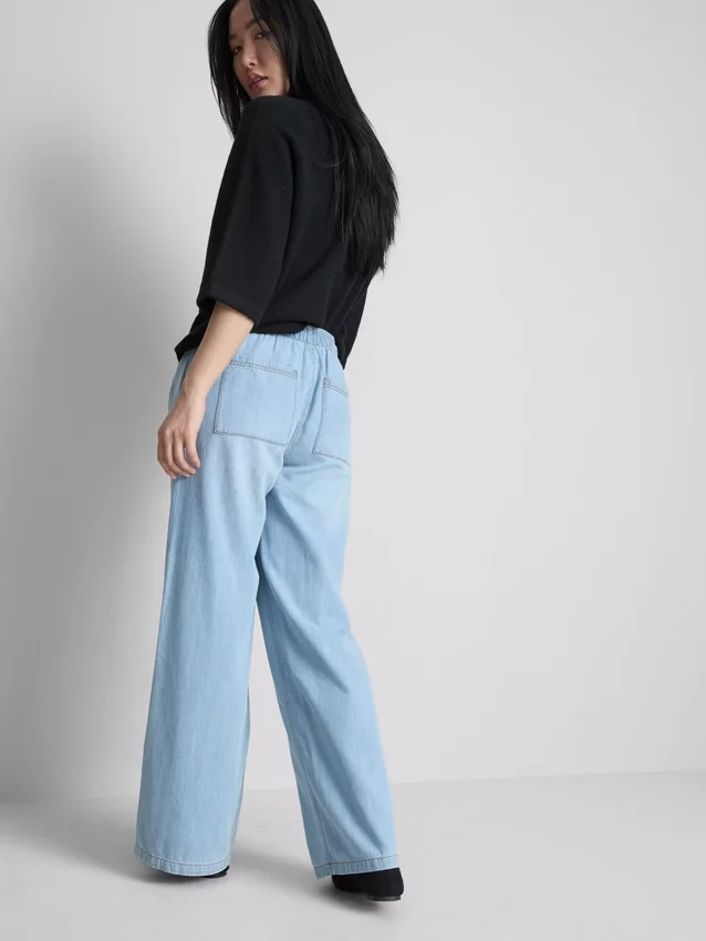 Jogginghose aus Denim mit geradem Bein