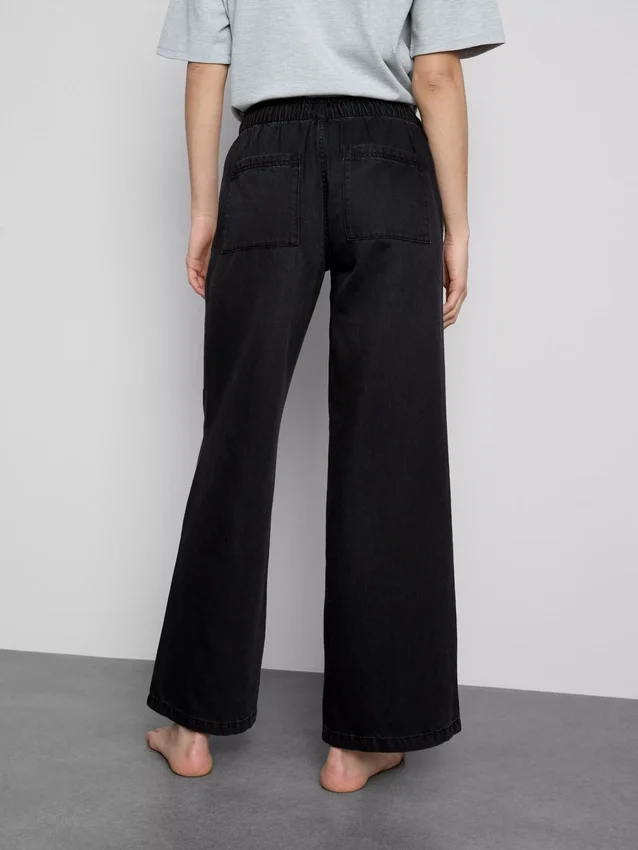 Jogginghose aus Denim mit geradem Bein