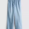 Jogginghose aus Denim mit geradem Bein