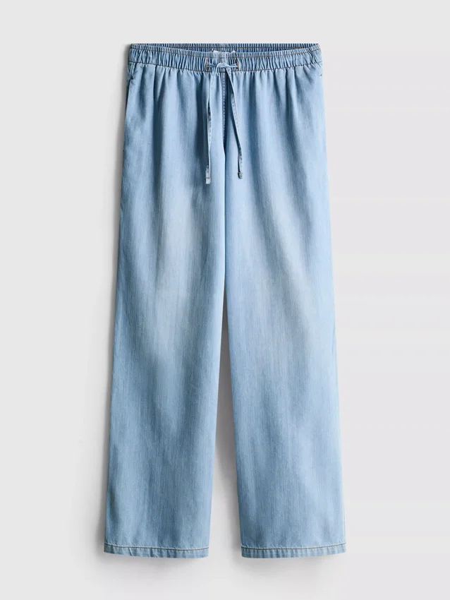 Jogginghose aus Denim mit geradem Bein