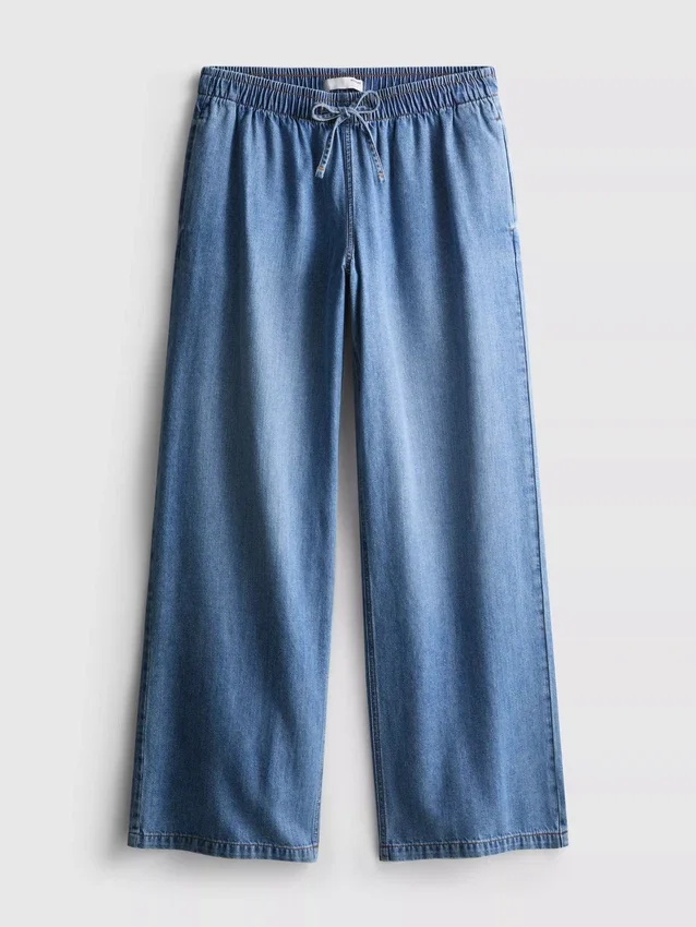 Jogginghose aus Denim mit geradem Bein