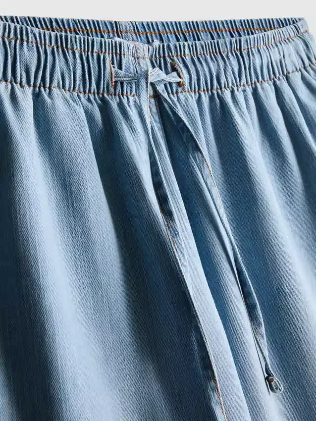 Jogginghose aus Denim mit geradem Bein