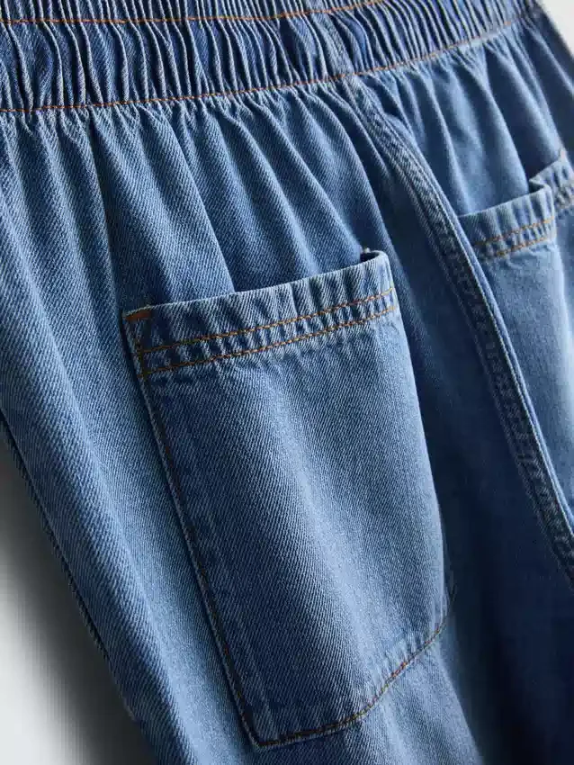 Jogginghose aus Denim mit geradem Bein