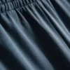 Jogginghose mit weitem Bein und Falten aus baumwollreichem Material