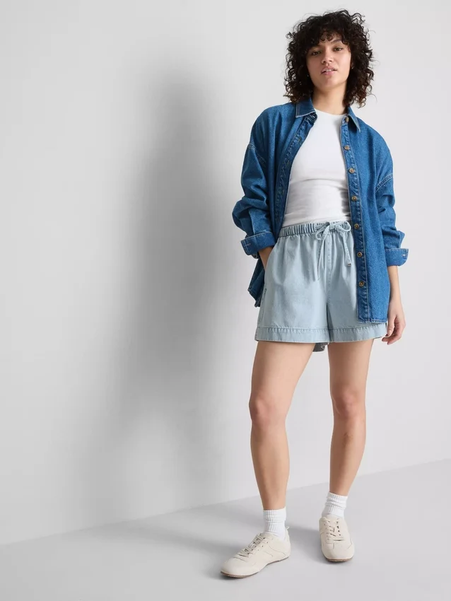 Jogginghosen aus Baumwoll-Denim