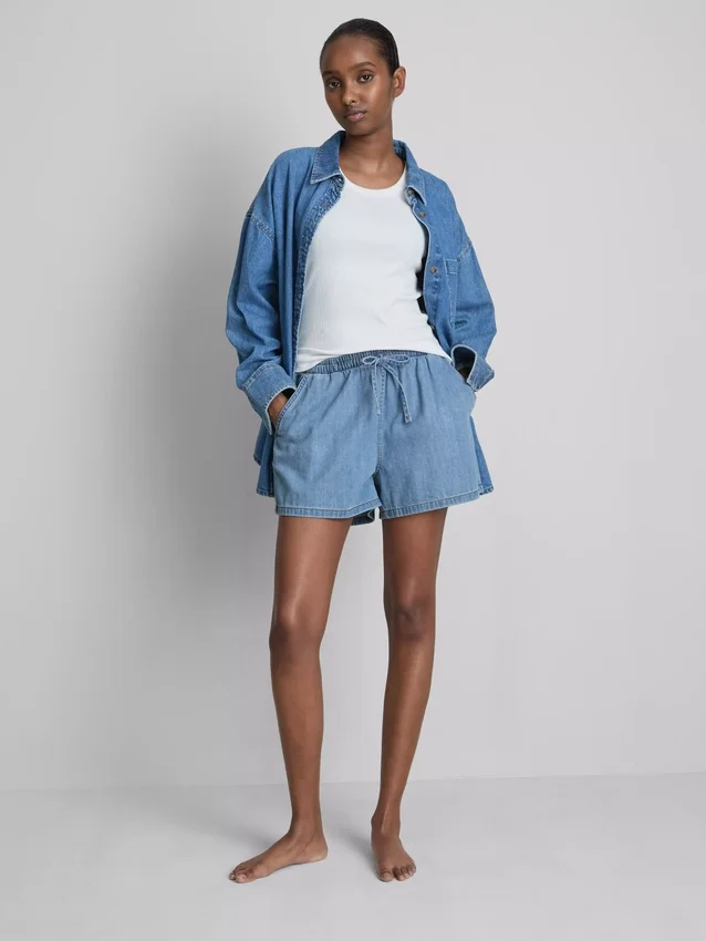 Jogginghosen aus Baumwoll-Denim