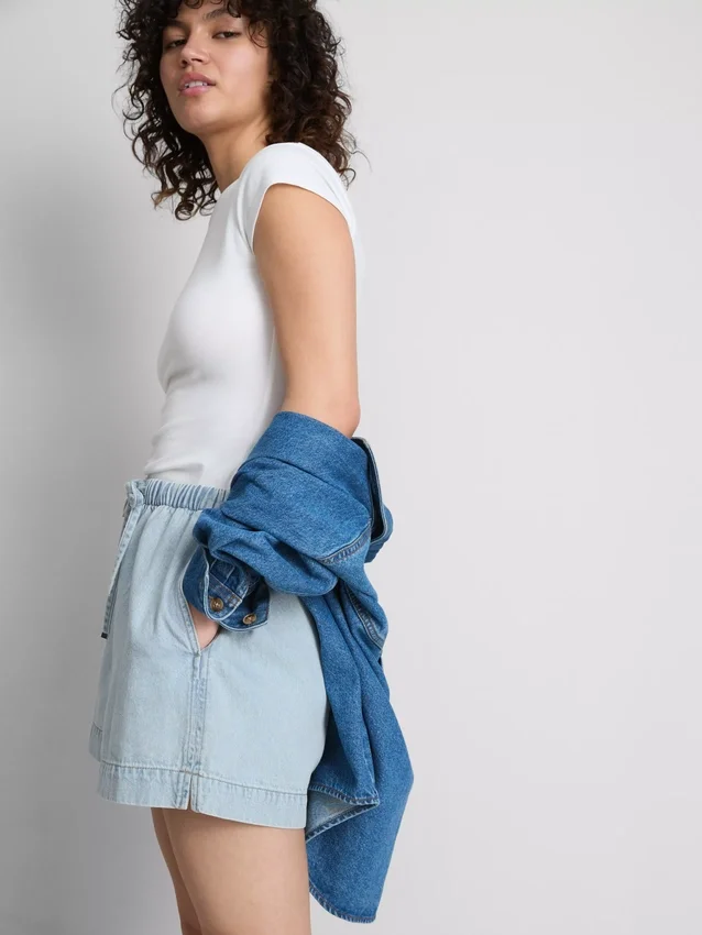 Jogginghosen aus Baumwoll-Denim