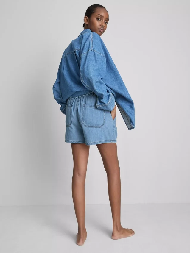 Jogginghosen aus Baumwoll-Denim