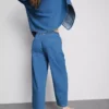 Jogginghosen aus Baumwoll-Denim mit konischer Passform