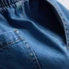 Jogginghosen aus Baumwoll-Denim mit konischer Passform