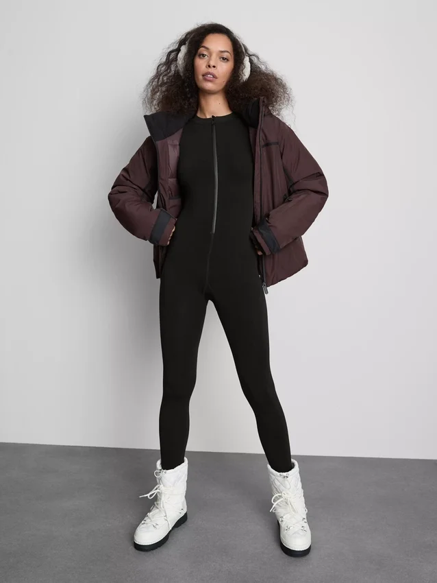 Jumpsuit aus Samtplüsch
