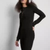 Jumpsuit aus Samtplüsch