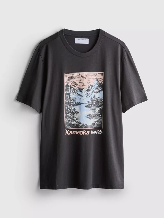 Kameoka-Hemd mit Grafikprint