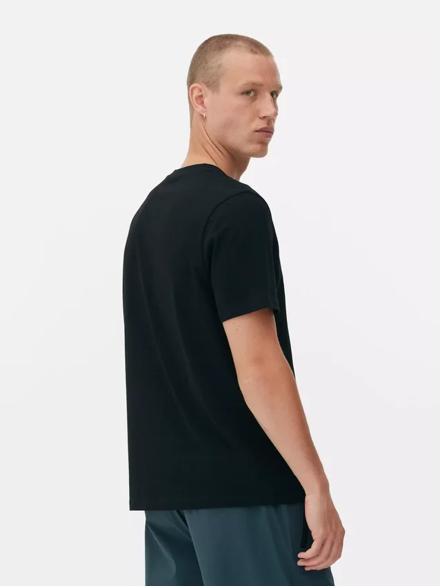 Klassisches T-Shirt mit Rundhalsausschnitt