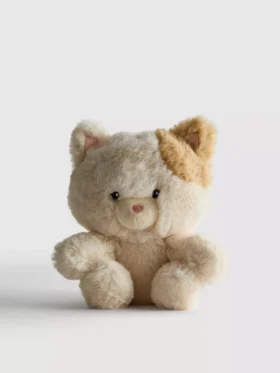 Kleines Plüschtier in Form einer getigerten Katze