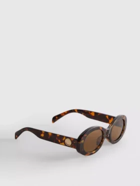 Klobige ovale Sonnenbrille