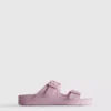 Klobige Sandalen mit doppeltem Schnallenriemen