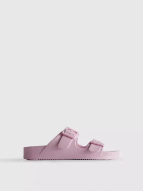 Klobige Sandalen mit doppeltem Schnallenriemen