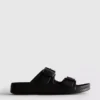 Klobige Sandalen mit doppeltem Schnallenriemen