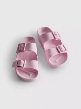 Klobige Sandalen mit doppeltem Schnallenriemen