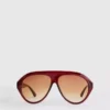 Klobige Sonnenbrille im Pilotenstil