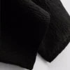 Knautschige Hose mit geradem Bein und Kordelzug