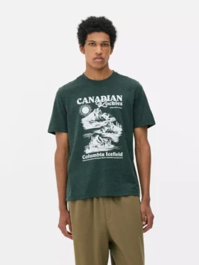 Kurzarm-T-Shirt «Canadian Rockies»