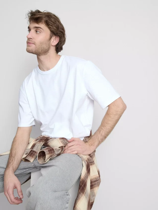 Kurzarm-T-Shirt in lockerer Passform