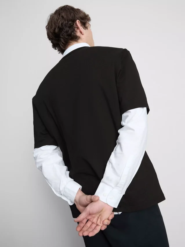 Kurzarm-T-Shirt in lockerer Passform