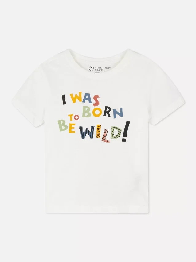 Kurzarm-T-Shirt mit Aufdruck