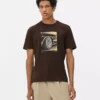 Kurzarm-T-Shirt mit Autoreifen-Motiv