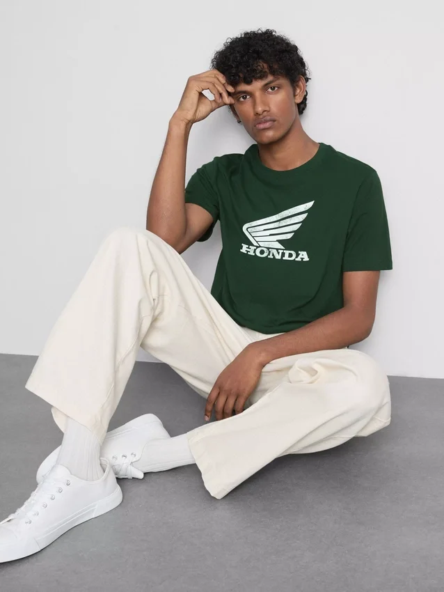 Kurzarm-T-Shirt mit Honda-Logo