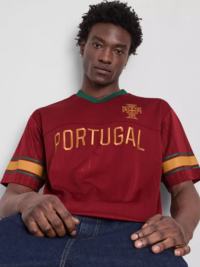 Kurzarm-T-Shirt «Portugal»