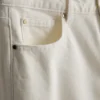 Kurze Denim-Jeans mit weitem Bein