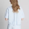 Kurzes, kastenförmiges Oxford-Shirt mit kurzen Ärmeln