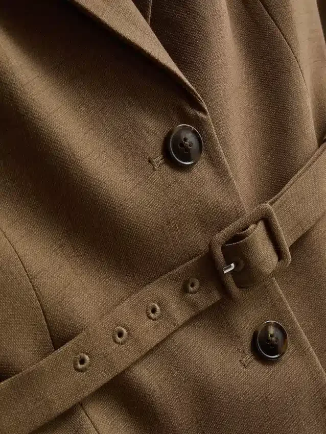 Kurzärmeliger Blazer mit Gürteldetail